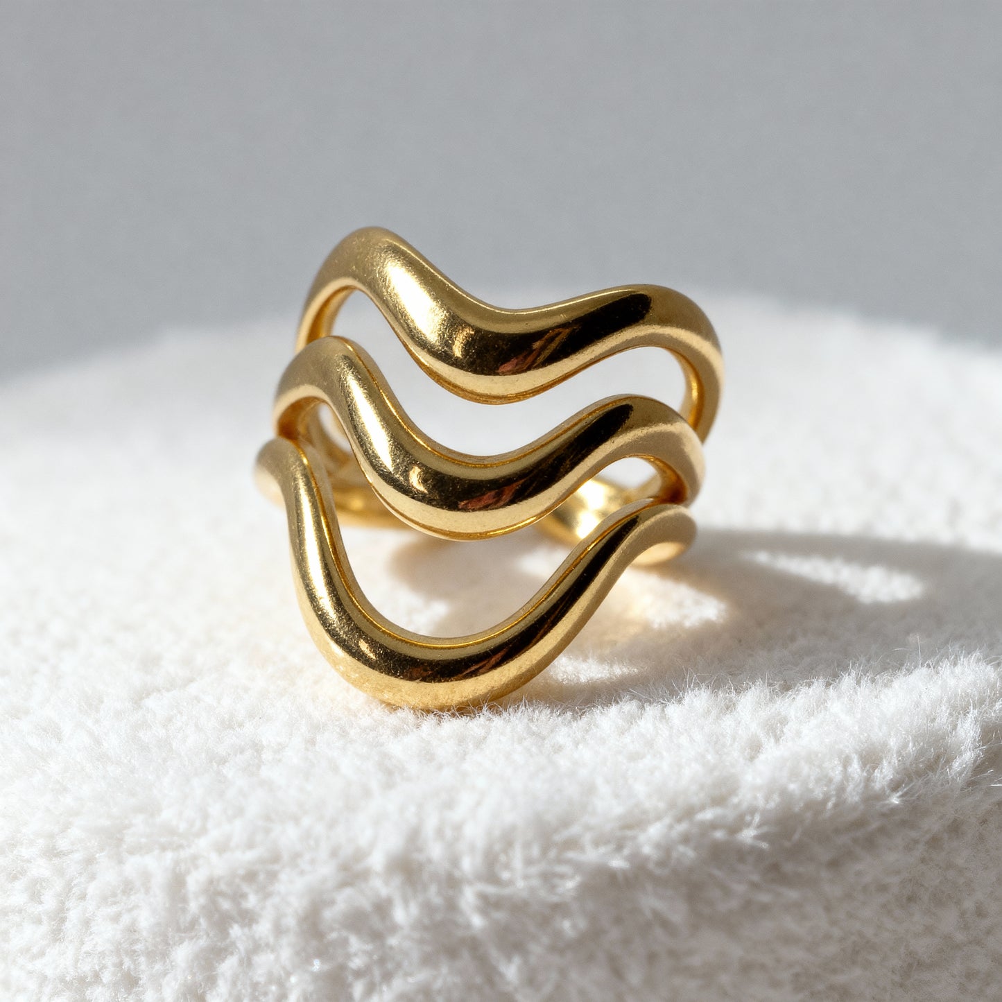 Ocean Wave Statement Ring