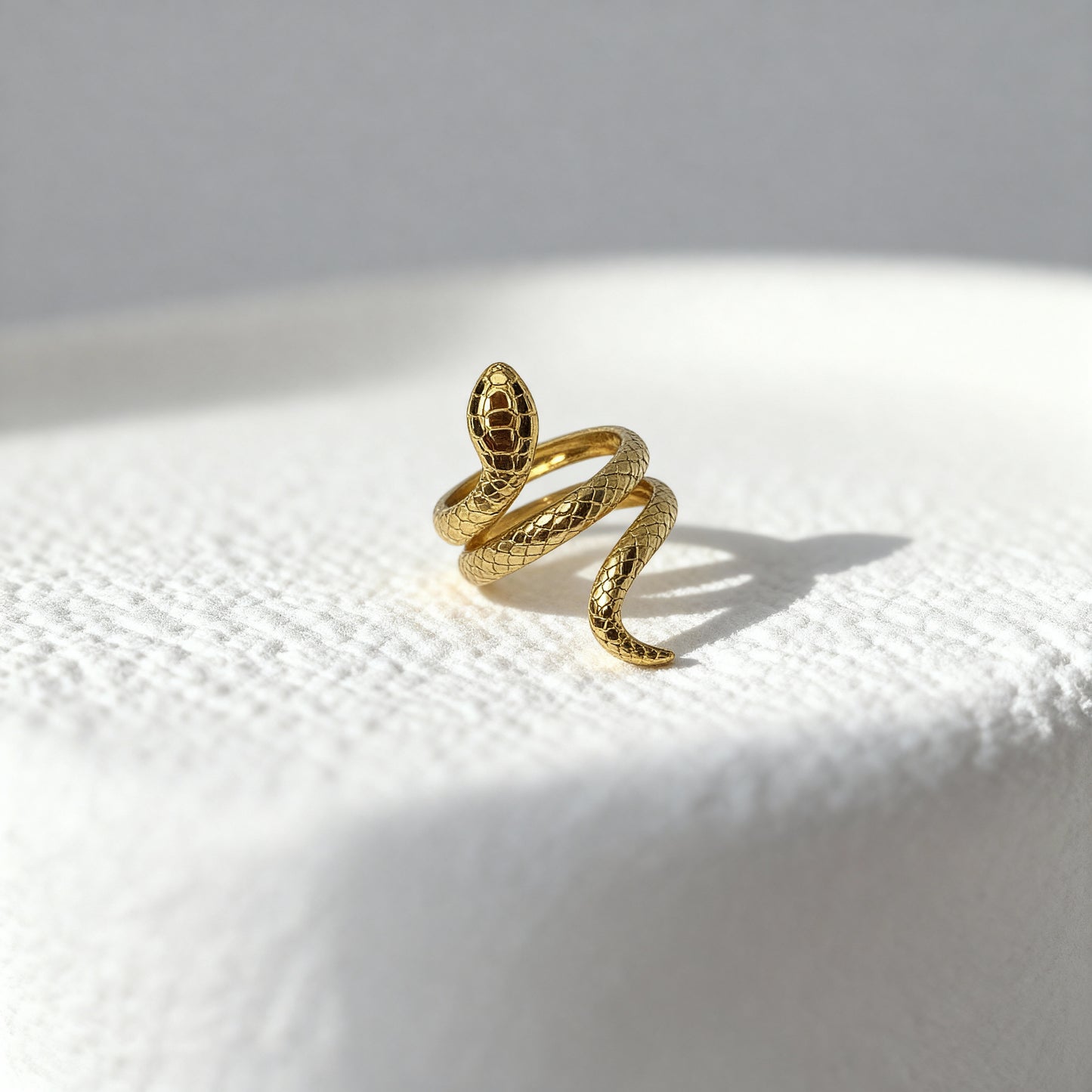Textured Serpent Ring