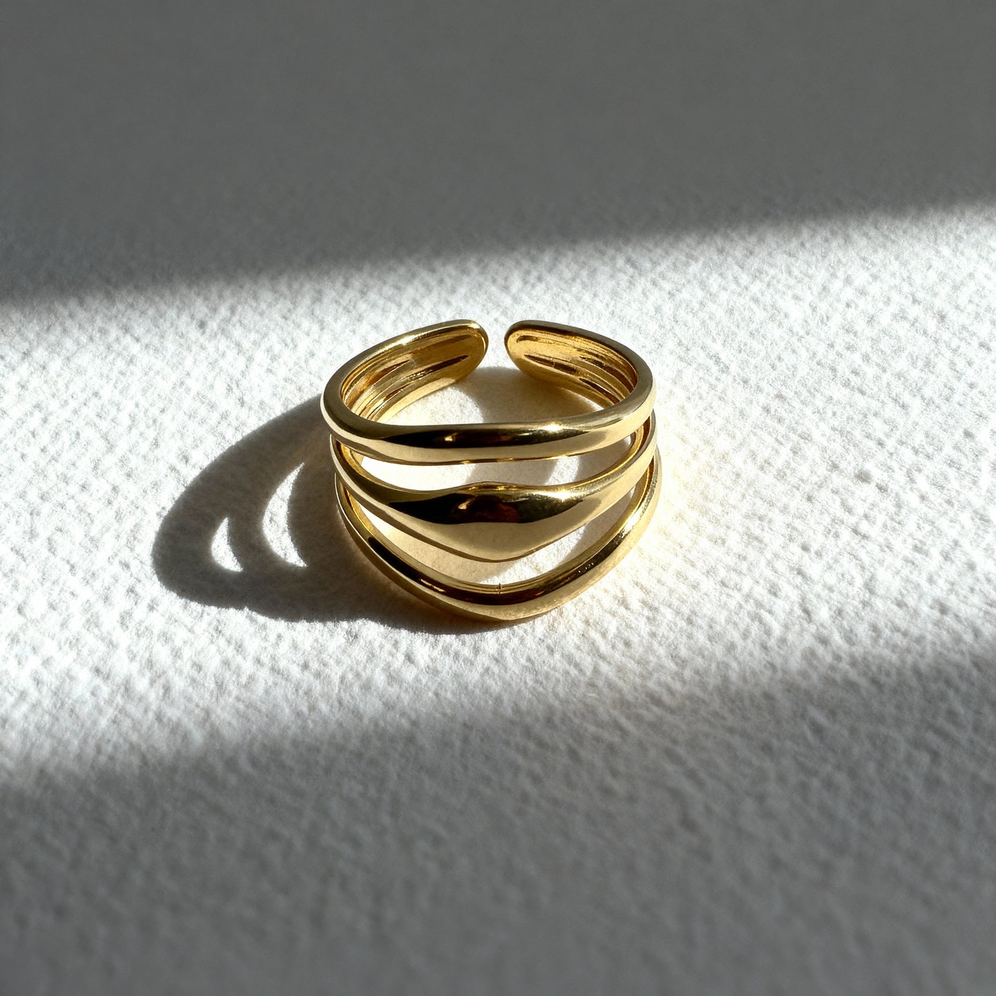 Triple Wave Ring